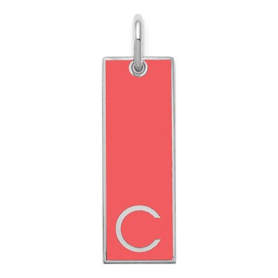 Sterling Silver Initial Bar Charm