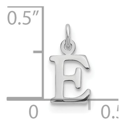 Sterling Silver Letter E Pendant – view 3