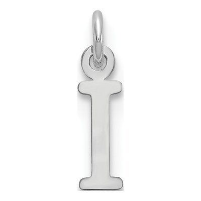 Sterling Silver Letter I Initial Pendant