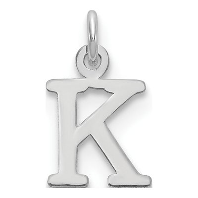 Sterling Silver Letter K Charm