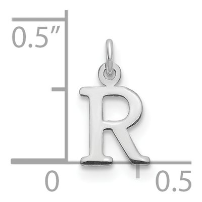 Sterling Silver Letter R Charm – view 3