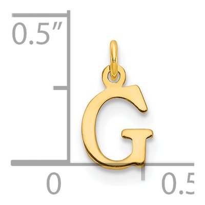 14K Yellow Gold Letter G Pendant – view 3