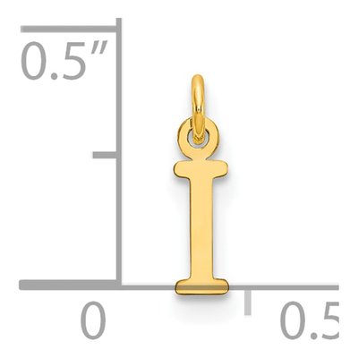 14K Yellow Gold Initial I Pendant – view 3