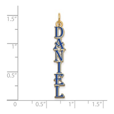 Gold-Plated Sterling Silver Personalized Name Plate Charm – view 2