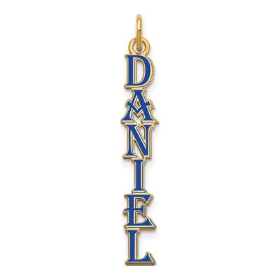 Gold-Plated Sterling Silver Personalized Name Plate Charm