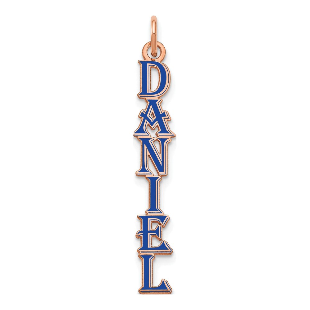 14K Rose Gold Personalized Name Plate Charm