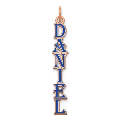 14K Rose Gold Personalized Name Plate Charm