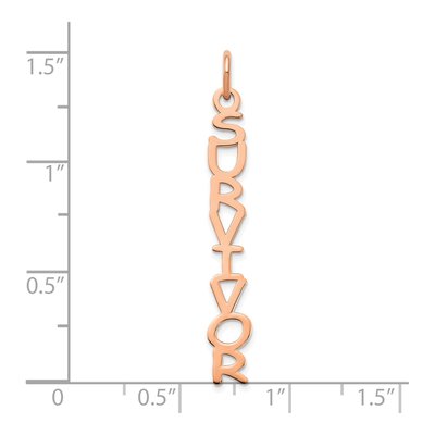 14K Rose Gold Personalized Name Plate Charm – view 3