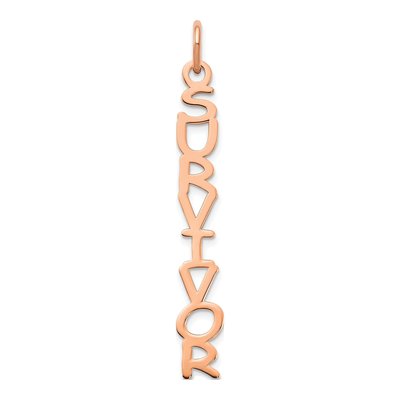 14K Rose Gold Personalized Name Plate Charm