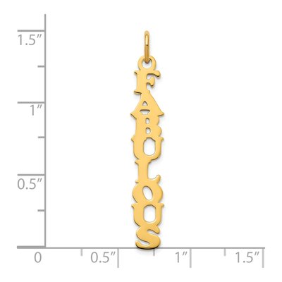 Gold-Plated Sterling Silver Personalized Name Plate Charm – view 3