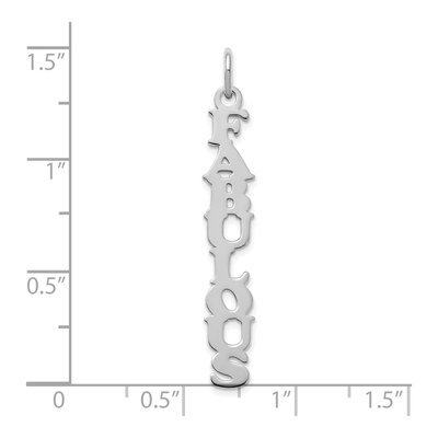 Sterling Silver Personalized Name Plate Charm – view 3