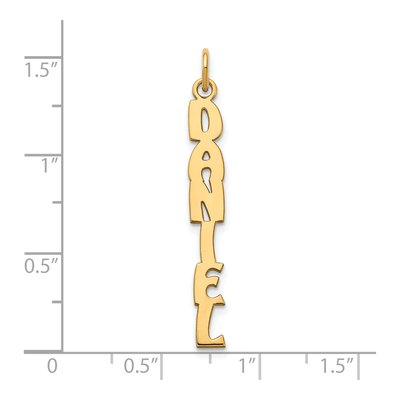 Gold-Plated Sterling Silver Personalized Name Plate Charm – view 2