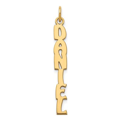 Gold-Plated Sterling Silver Personalized Name Plate Charm