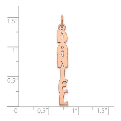14K Rose Gold Personalized Name Plate Charm – view 2