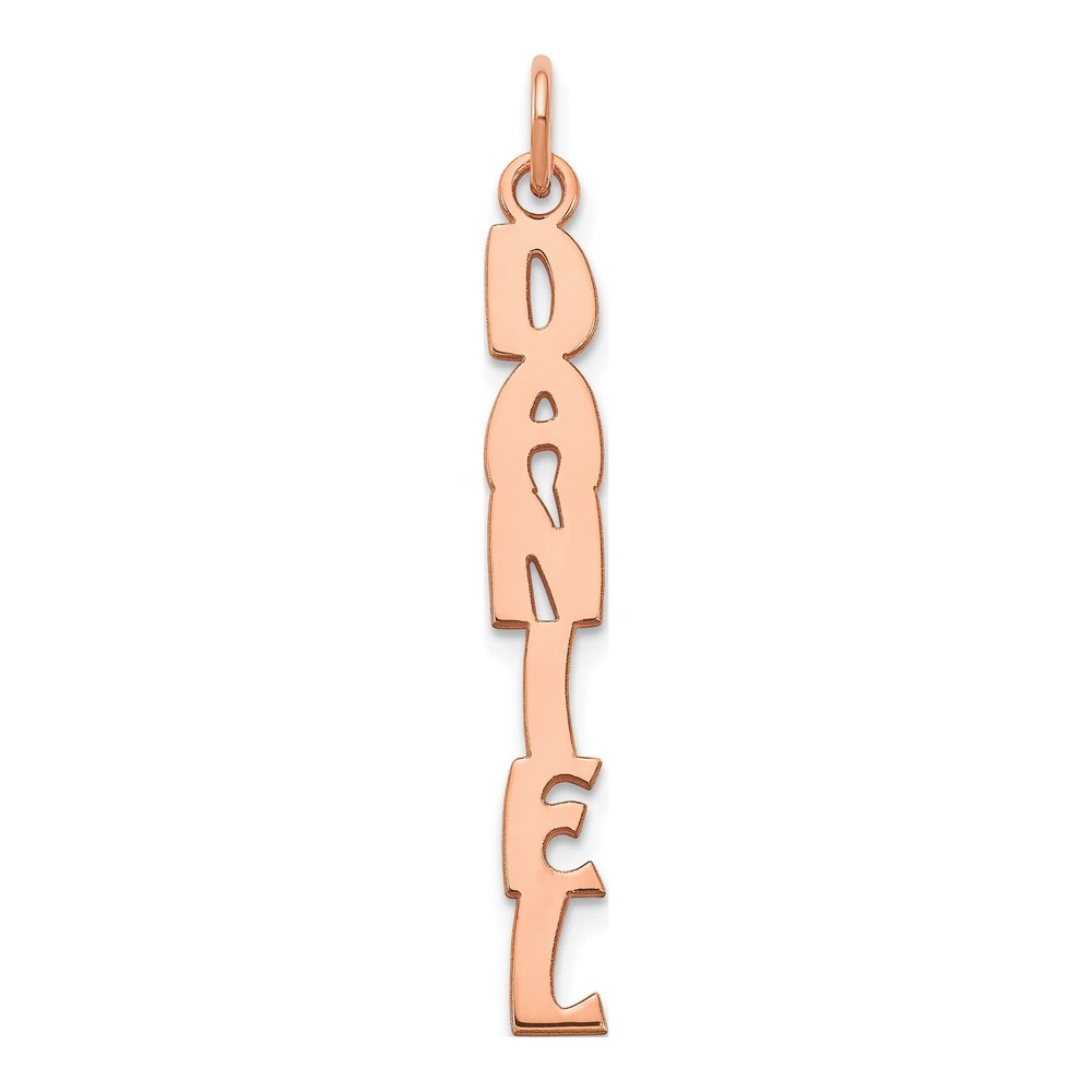 14K Rose Gold Personalized Name Plate Charm