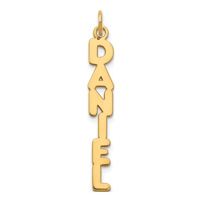 Gold-Plated Sterling Silver Personalized Kimberly Name Plate Charm