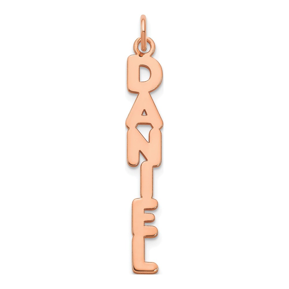 14K Rose Gold Personalized Name Plate Charm