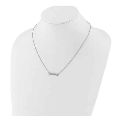 Sterling Silver Personalized 1-Station Necklace – view 3