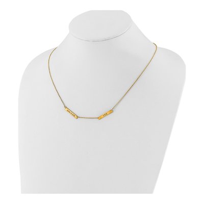 Gold-Plated Sterling Silver Personalized 2-Station Necklace – view 3
