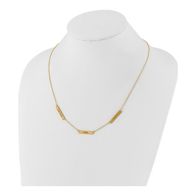 Gold-Plated Sterling Silver Personalized 3-Station Necklace – view 3