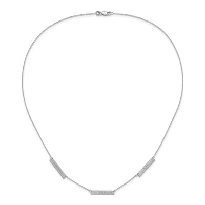 Sterling Silver Personalized 3-Station Necklace – view 4