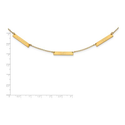 14K Yellow Gold 3-Station Necklace – view 2
