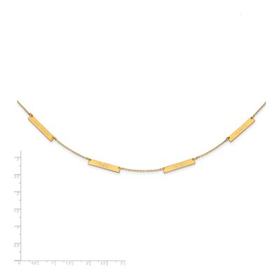 Gold-Plated Sterling Silver Personalized 4-Station Necklace – view 2