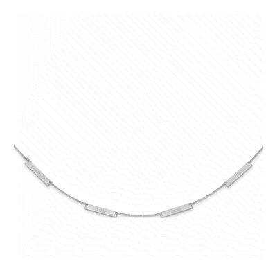 Sterling Silver Personalized 4-Station Necklace