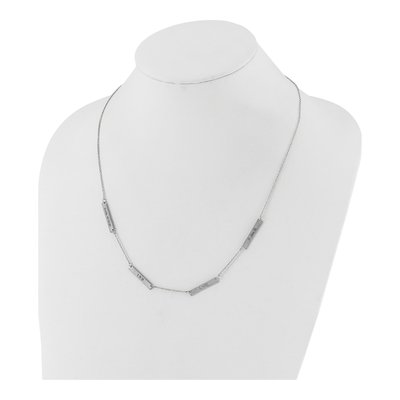 14K White Gold 4-Station Necklace – view 3