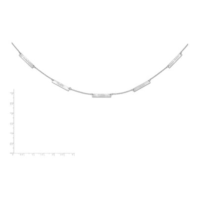 Sterling Silver 5-Station Personalized Necklace – view 2
