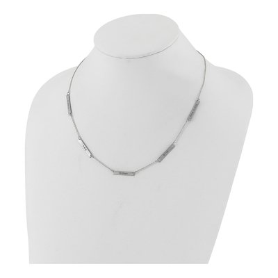 Sterling Silver 5-Station Personalized Necklace – view 3