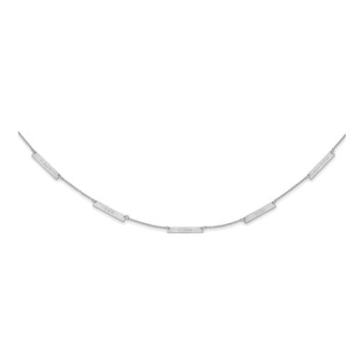 Sterling Silver 5-Station Personalized Necklace