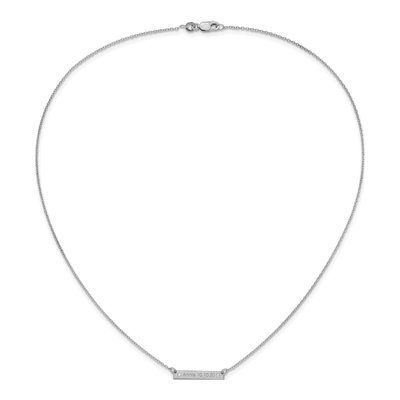 Sterling Silver Diamond 1-Station Necklace – view 4