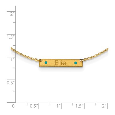 Gold-Plated Sterling Silver Personalized Station Necklace – view 2