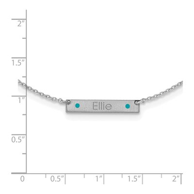 Sterling Silver Personalized Station Necklace – view 2