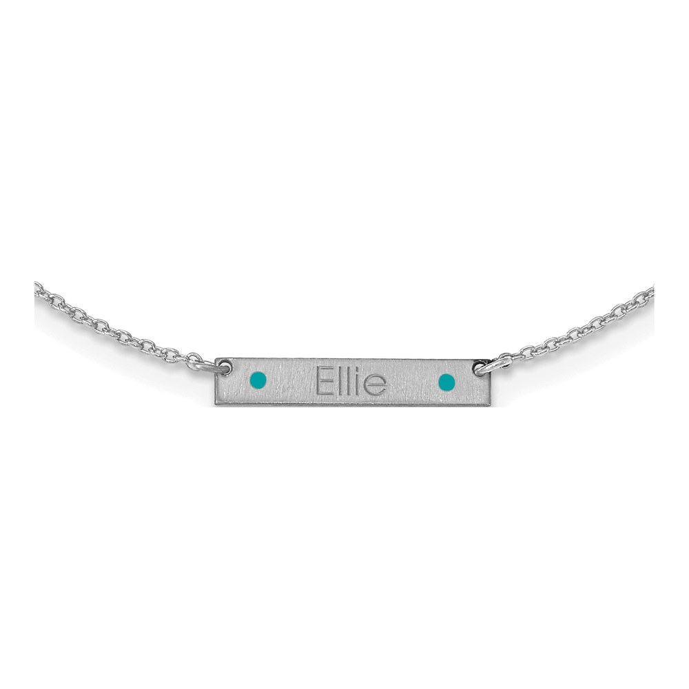 Sterling Silver Personalized Station Necklace
