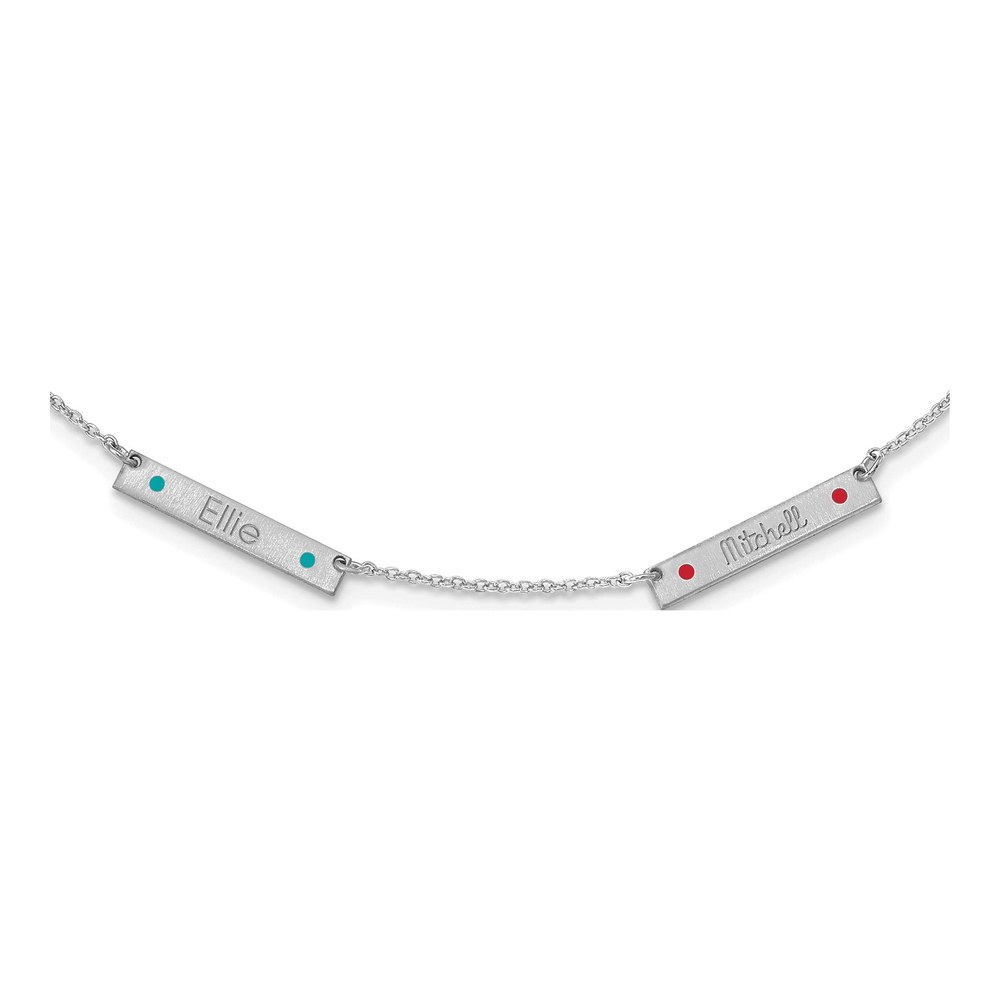 Sterling Silver 2-Station Necklace