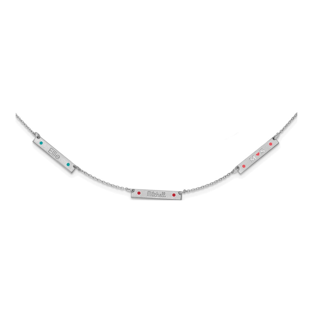 Sterling Silver 3-Station Necklace
