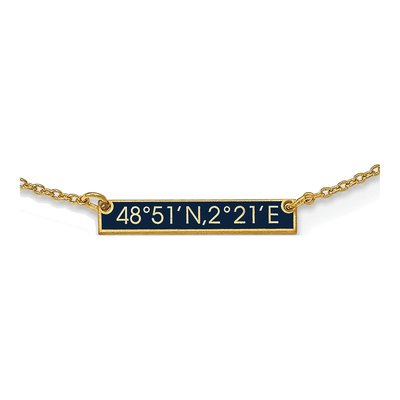 Gold-Plated Sterling Silver Personalized Station Necklace