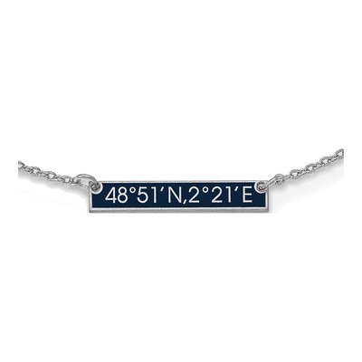 Sterling Silver Personalized Station Necklace