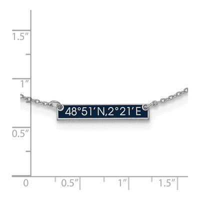 14K White Gold Personalized 1-Station Necklace – view 2