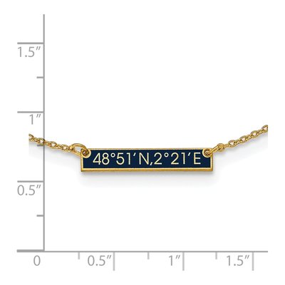 14K Yellow Gold Personalized Station Necklace – view 2