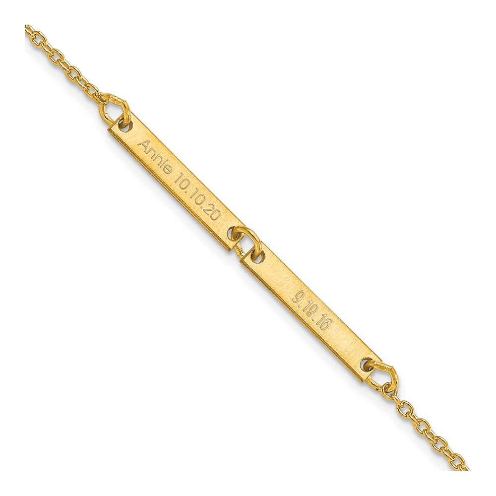 Gold-Plated Sterling Silver 2-Station Bracelet