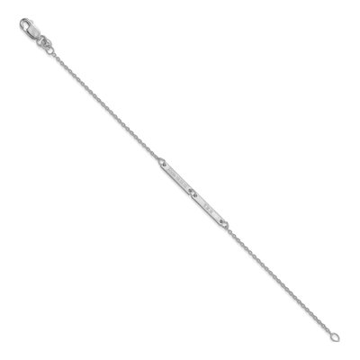 Sterling Silver Personalized 2-Station Bracelet – view 2