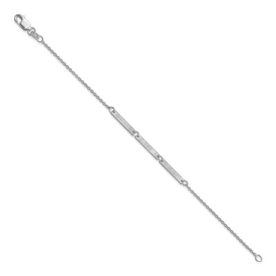 Sterling Silver 3-Station Bracelet – view 2