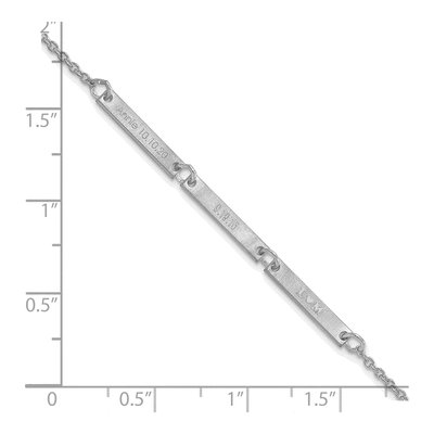 Sterling Silver 3-Station Bracelet – view 4
