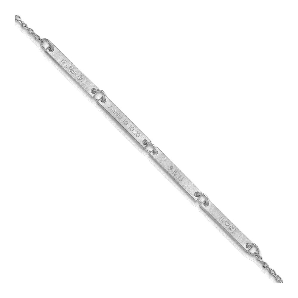 Sterling Silver 4-Station Bracelet