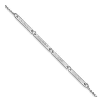 Sterling Silver 4-Station Bracelet