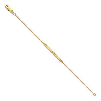 Gold-Plated Sterling Silver 1/20 ct tw Diamond 2-Station Bracelet – view 2