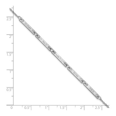 14K White Gold 1/7 ct tw Diamond 5-Station Bracelet – view 3